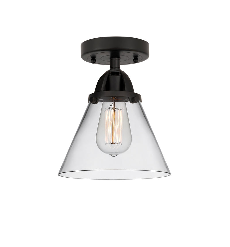 Innovations 288-1C-BK-G42 One Light Semi-Flush Mount, Matte Black