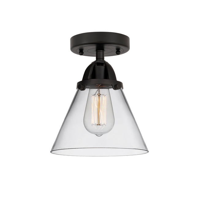 Innovations 288-1C-BK-G42 One Light Semi-Flush Mount, Matte Black