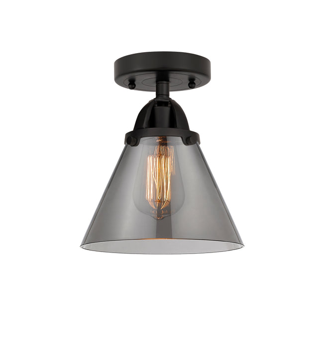 Innovations 288-1C-BK-G43 One Light Semi-Flush Mount, Matte Black