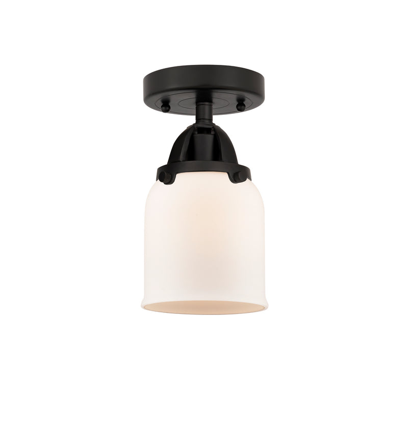 Innovations 288-1C-BK-G51 One Light Semi-Flush Mount, Matte Black