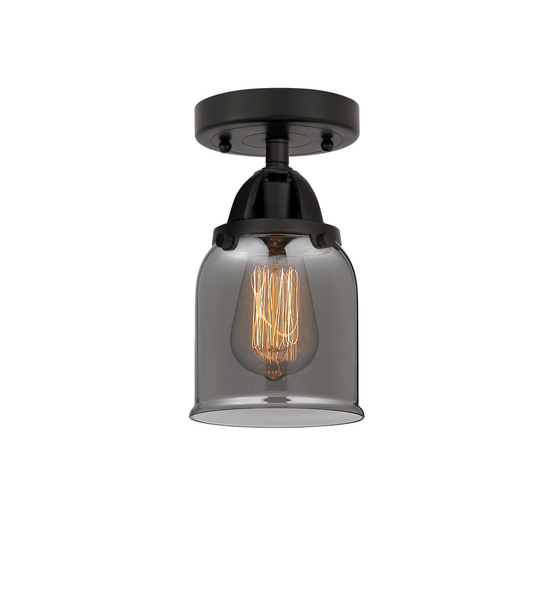 Innovations 288-1C-BK-G53 One Light Semi-Flush Mount, Matte Black