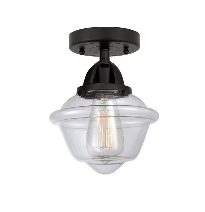 Innovations 288-1C-BK-G532 One Light Semi-Flush Mount, Matte Black