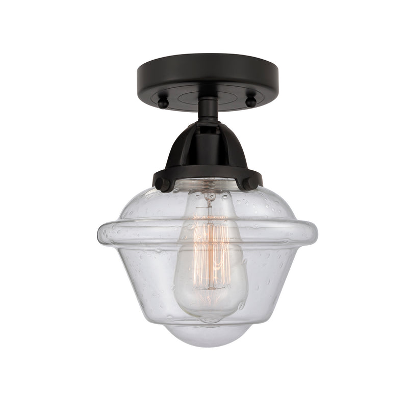 Innovations 288-1C-BK-G534 One Light Semi-Flush Mount, Matte Black