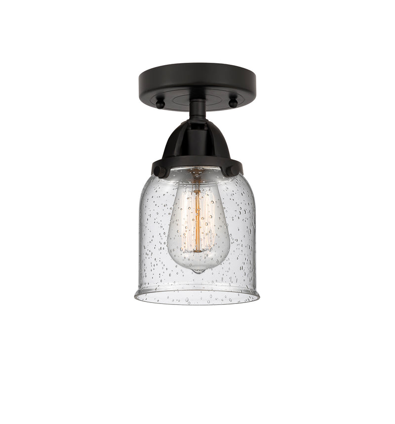 Innovations 288-1C-BK-G54 One Light Semi-Flush Mount, Matte Black