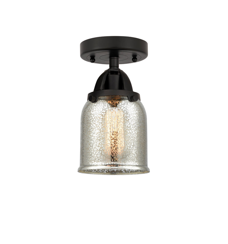Innovations 288-1C-BK-G58 One Light Semi-Flush Mount, Matte Black