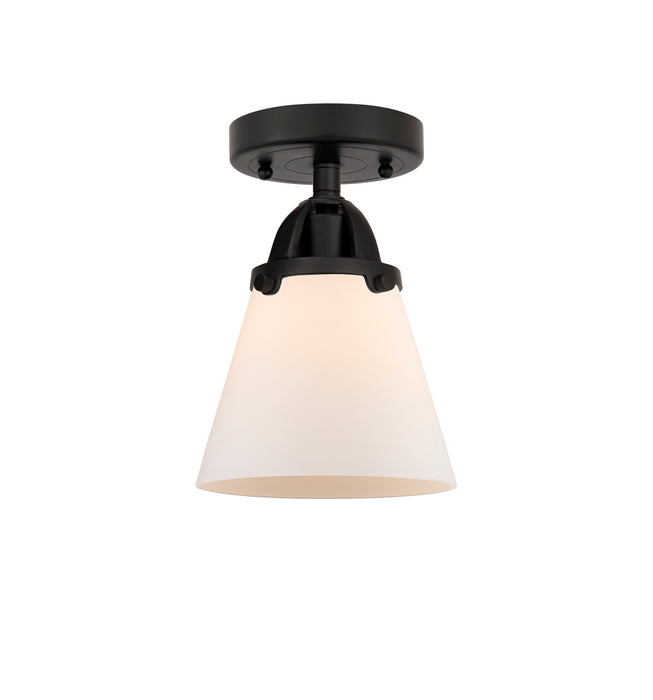 Innovations 288-1C-BK-G61 One Light Semi-Flush Mount, Matte Black