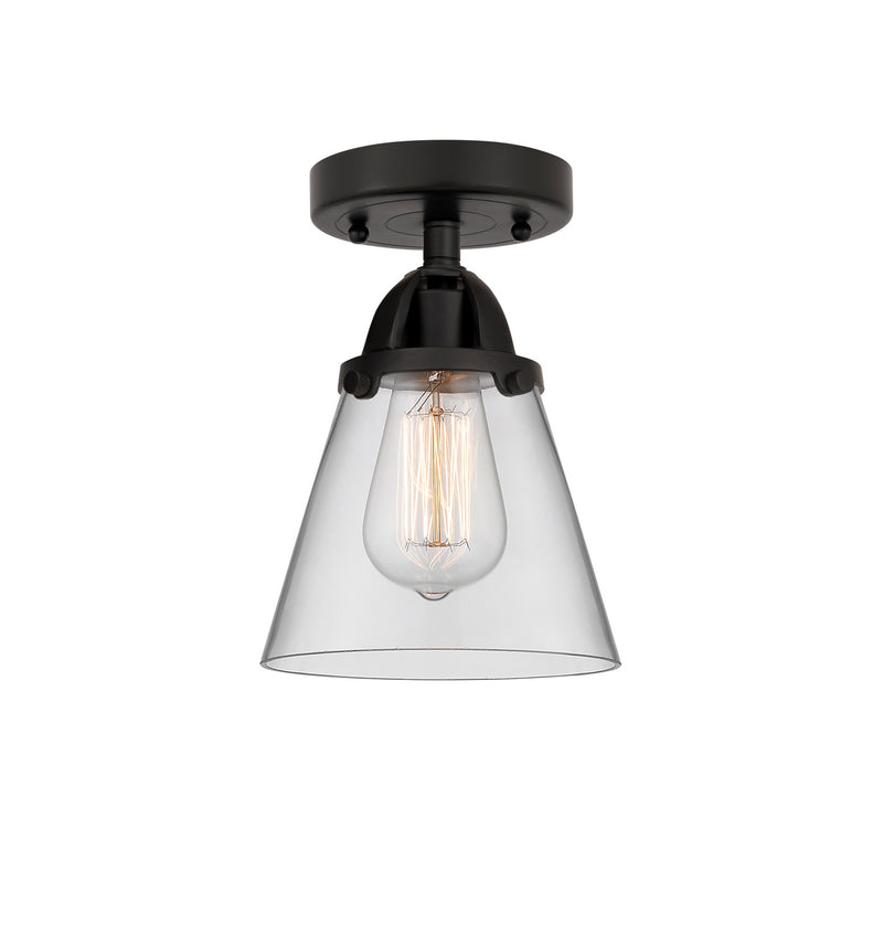 Innovations 288-1C-BK-G62 One Light Semi-Flush Mount, Matte Black