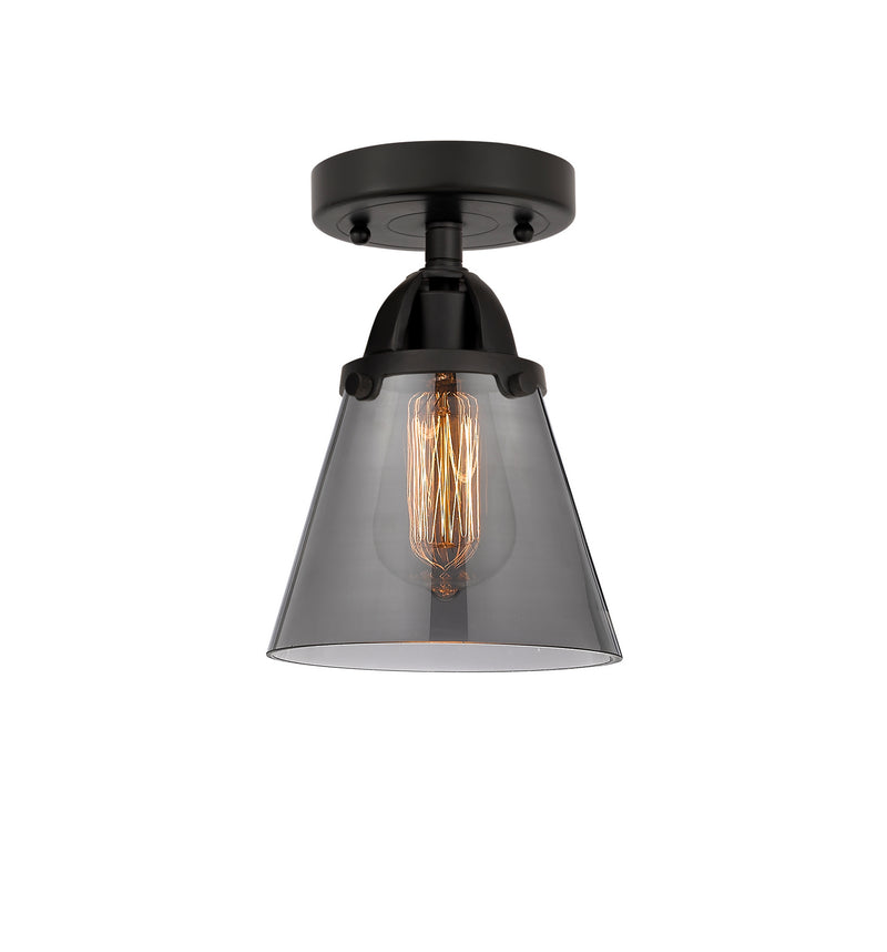 Innovations 288-1C-BK-G63 One Light Semi-Flush Mount, Matte Black