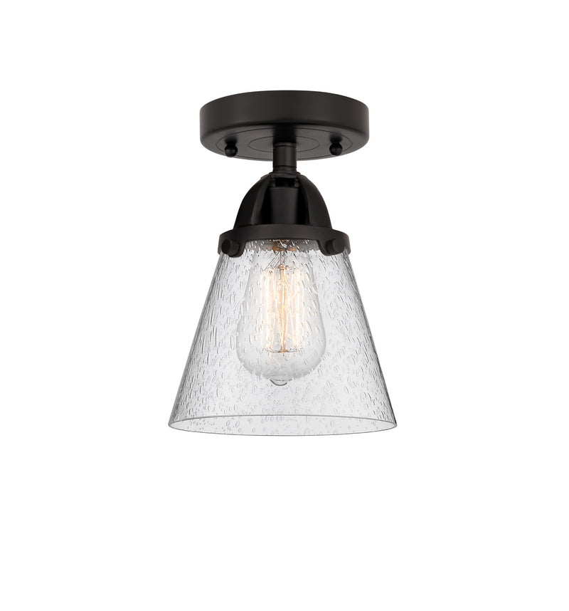 Innovations 288-1C-BK-G64 One Light Semi-Flush Mount, Matte Black