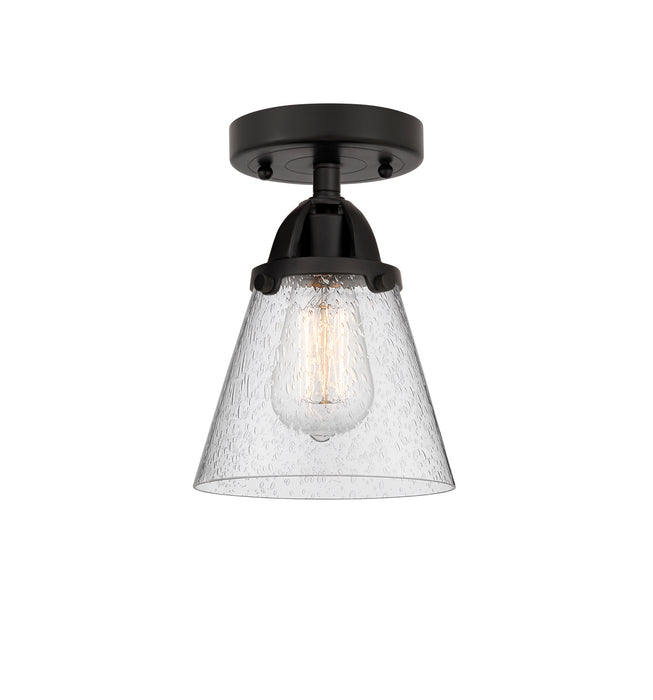 Innovations 288-1C-BK-G64 One Light Semi-Flush Mount, Matte Black