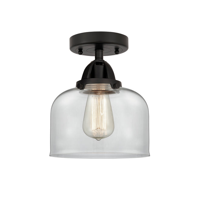 Innovations 288-1C-BK-G72 One Light Semi-Flush Mount, Matte Black