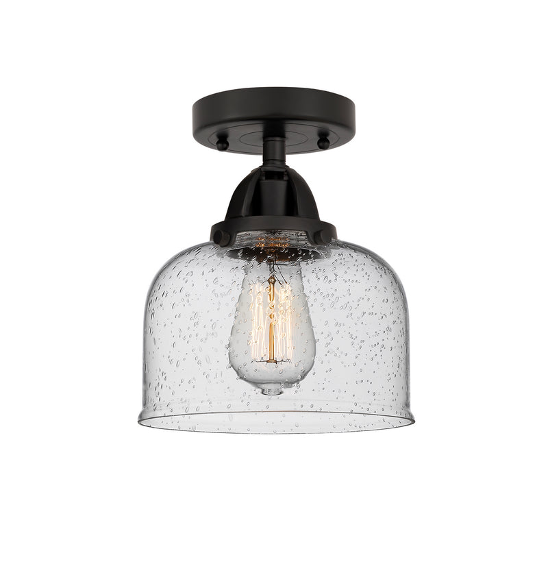 Innovations 288-1C-BK-G74 One Light Semi-Flush Mount, Matte Black