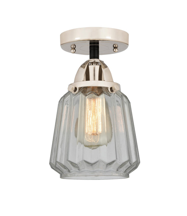 Innovations 288-1C-BPN-G142-LED LED Semi-Flush Mount, Black Polished Nickel