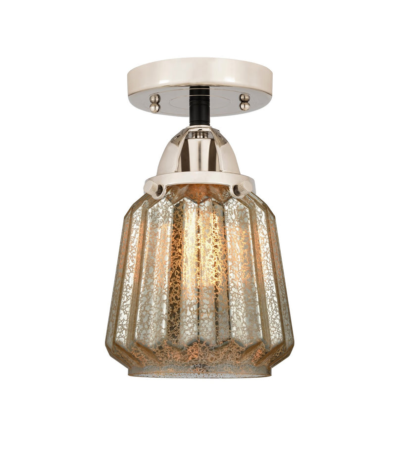 Innovations 288-1C-BPN-G146-LED LED Semi-Flush Mount, Black Polished Nickel