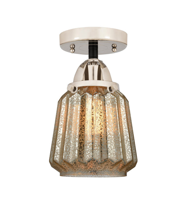 Innovations 288-1C-BPN-G146-LED LED Semi-Flush Mount, Black Polished Nickel