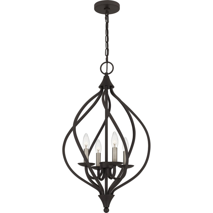 Quoizel DUP2816OZ Four Light Pendant, Old Bronze