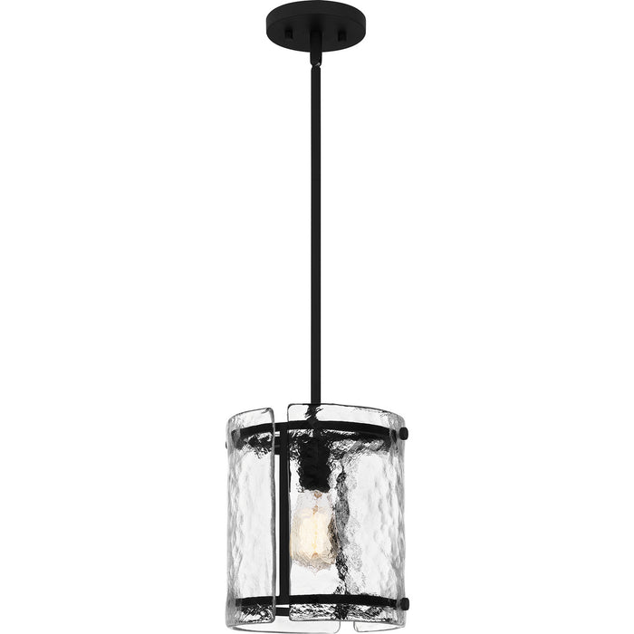 Quoizel FTS1509EK One Light Mini Pendant, Earth Black
