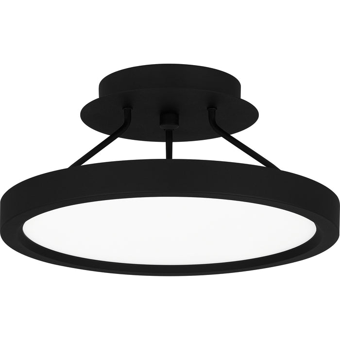 Quoizel OST1811EK LED Semi Flush Mount, Earth Black