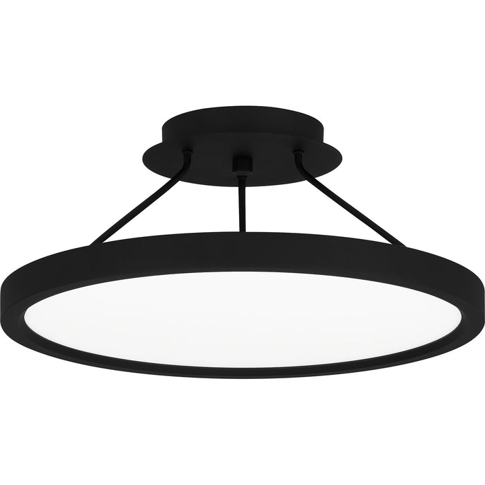 Quoizel OST1815EK LED Semi Flush Mount, Earth Black