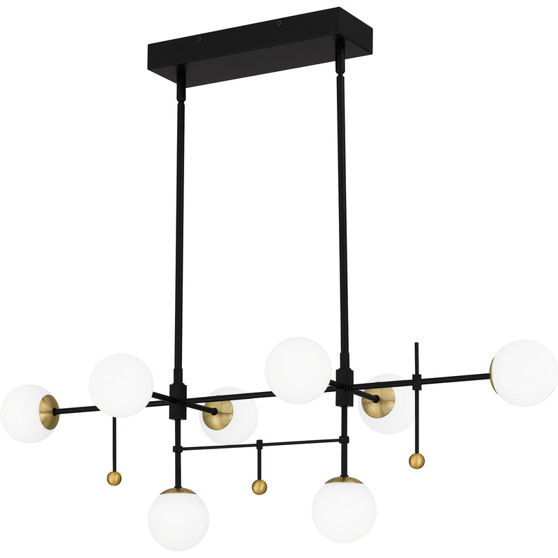 Quoizel PCBRE839MBK LED Island Chandelier, Matte Black