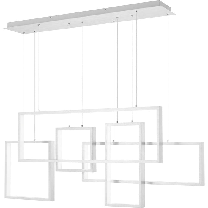 Quoizel PCCV157BRA LED Island Chandelier, Brushed Aluminum