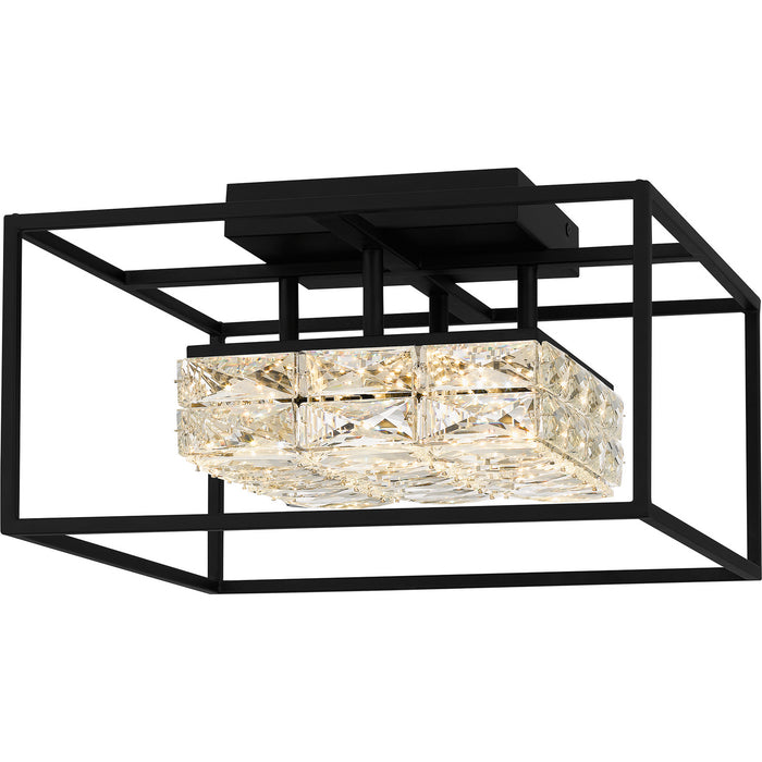 Quoizel PCDZ1716MBK LED Semi Flush Mount, Matte Black