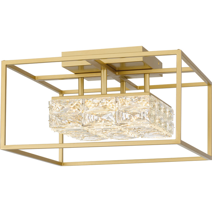 Quoizel PCDZ1716SGD LED Semi Flush Mount, Soft Gold