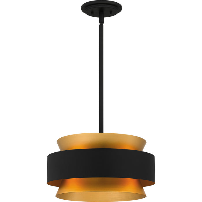 Quoizel QP5570EK Three Light Pendant, Earth Black