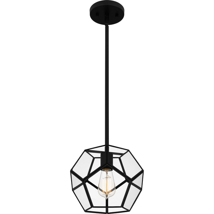 Quoizel QPP5593MBK One Light Mini Pendant, Matte Black