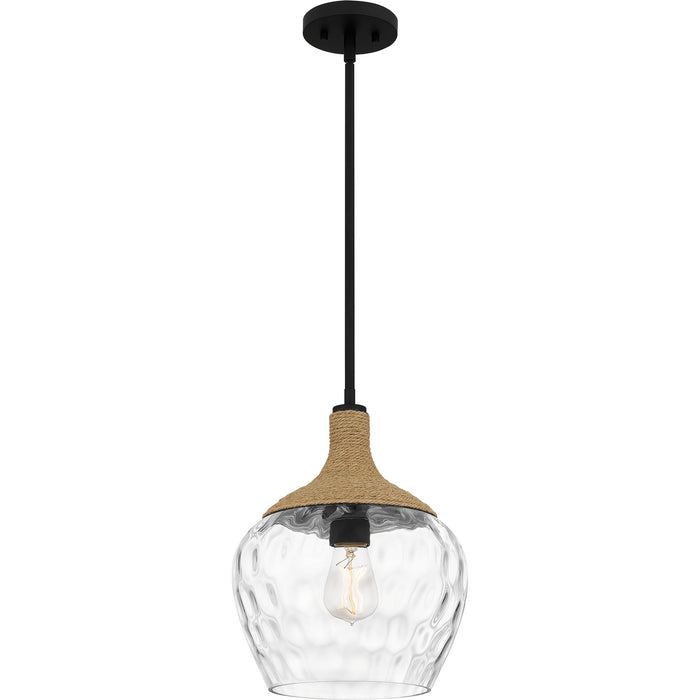 Quoizel QPPC5603MBK One Light Mini Pendant, Matte Black