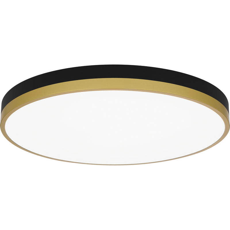 Quoizel WLN1620MBKG LED Flush Mount, Matte Black Gold
