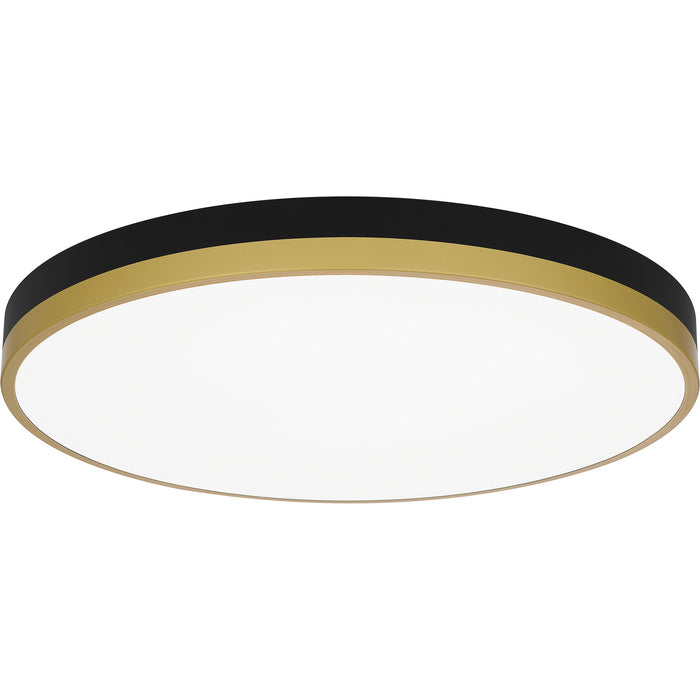 Quoizel WLN1620MBKG LED Flush Mount, Matte Black Gold