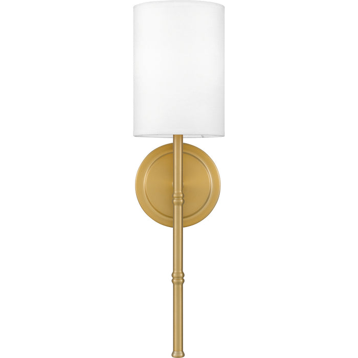 Quoizel QW16126AB One Light Wall Sconce, Aged Brass