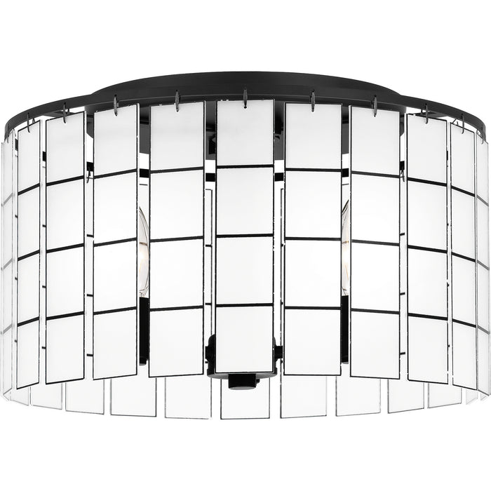 Quoizel SGL1714MBK Three Light Semi Flush Mount, Matte Black