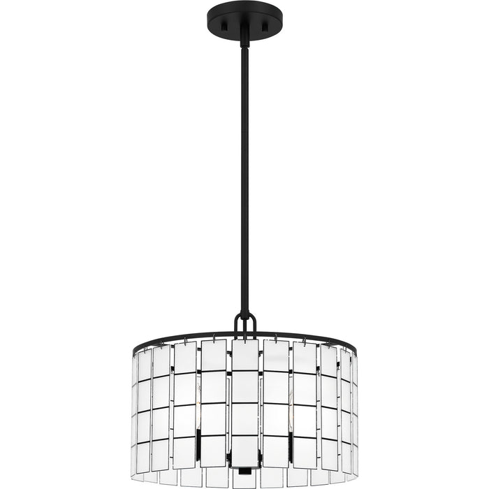 Quoizel SGL2814MBK Three Light Pendant, Matte Black