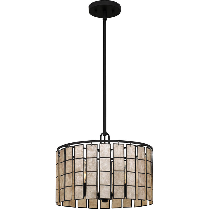 Quoizel SGLM2814MBK Three Light Pendant, Matte Black