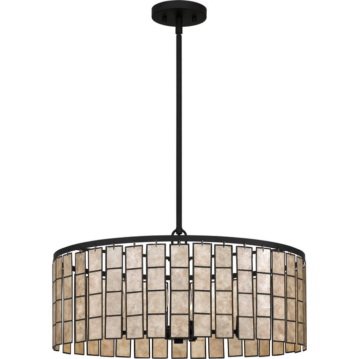 Quoizel SGLM2822MBK Four Light Pendant, Matte Black