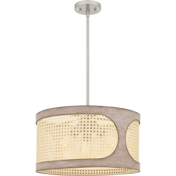 Quoizel SYA2818BN Three Light Pendant, Brushed Nickel