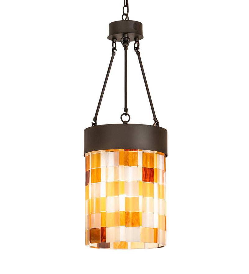 Meyda Tiffany 249600 One Light Pendant, Oil Rubbed Bronze