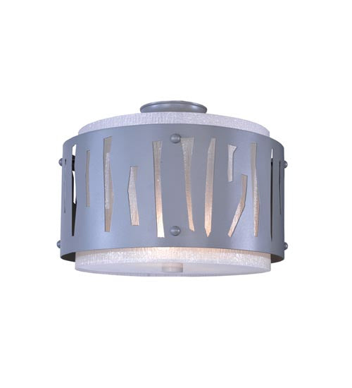 Meyda Tiffany 106970 LED Flushmount, Gun Metal