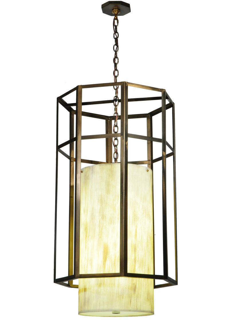 Meyda Tiffany 172855 Four Light Pendant, Antique Copper