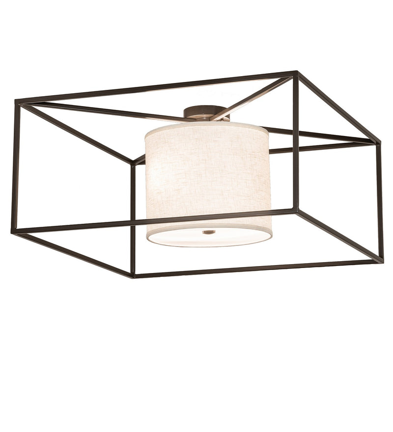 Meyda Tiffany 245563 Two Light Flushmount, Timeless Bronze