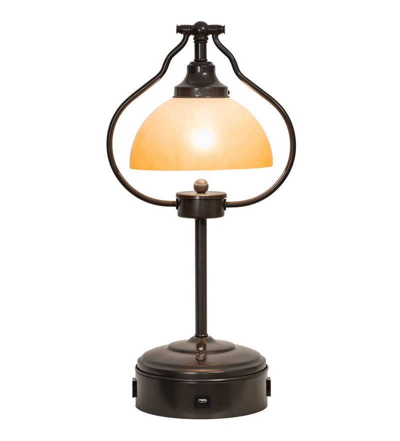 Meyda Tiffany 247040 One Light Table Lamp, Timeless Bronze