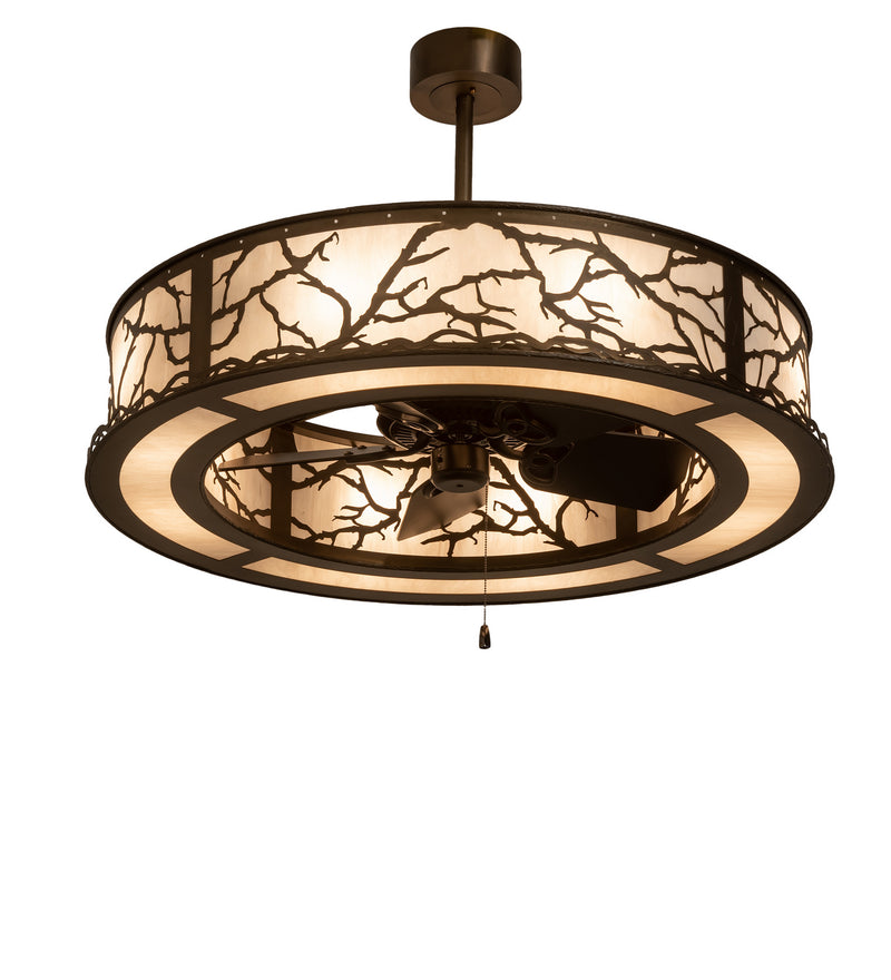 Meyda Tiffany 247650 Eight Light Chandel-Air, Antique Copper