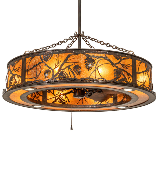 Meyda Tiffany 248513 12 Light Chandel-Air, Dark Burnished Antique Copper