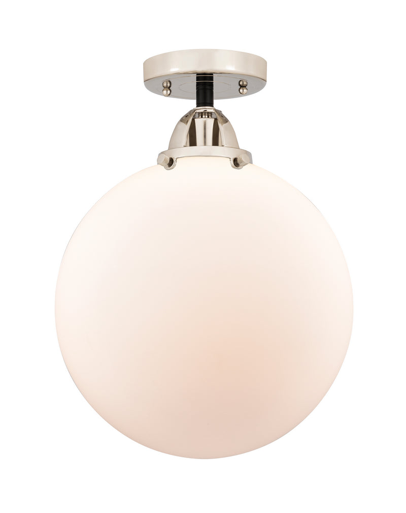 Innovations 288-1C-BPN-G201-12 One Light Semi-Flush Mount, Black Polished Nickel