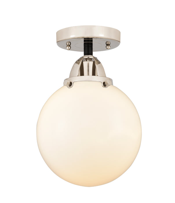 Innovations 288-1C-BPN-G201-8 One Light Semi-Flush Mount, Black Polished Nickel