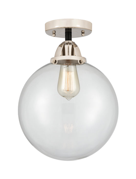 Innovations 288-1C-BPN-G202-10 One Light Semi-Flush Mount, Black Polished Nickel