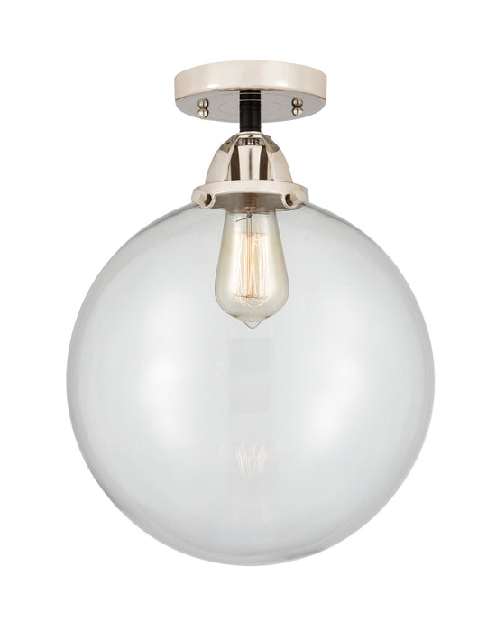 Innovations 288-1C-BPN-G202-12 One Light Semi-Flush Mount, Black Polished Nickel