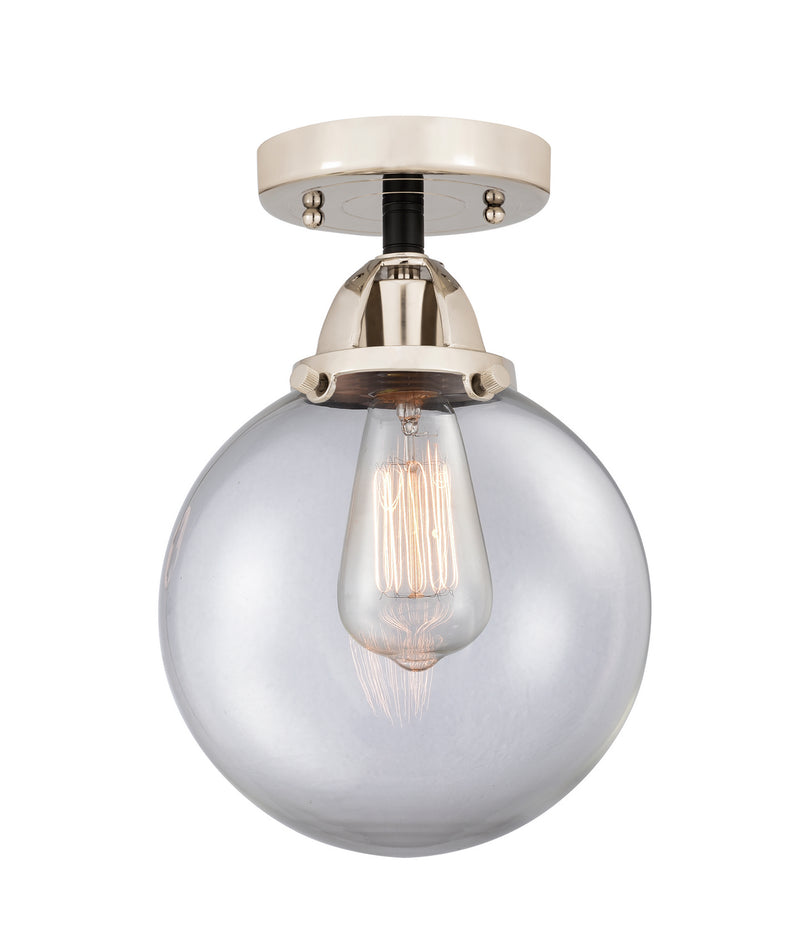 Innovations 288-1C-BPN-G202-8 One Light Semi-Flush Mount, Black Polished Nickel